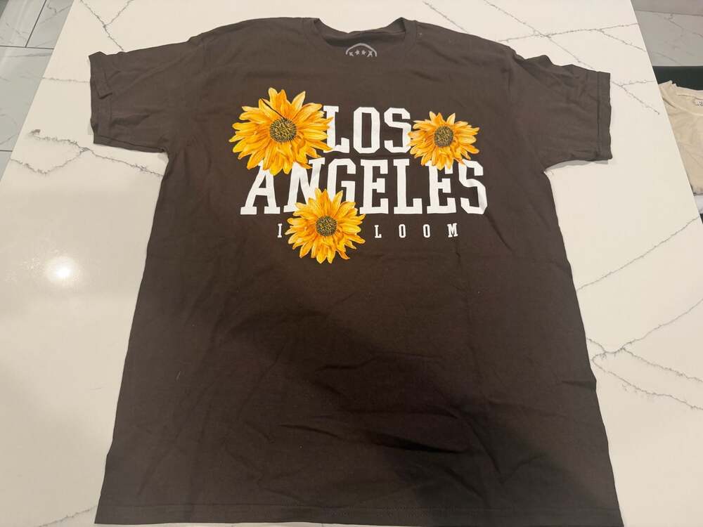 Loom Los Angeles Sunflower Graphic T-Shirt in Black